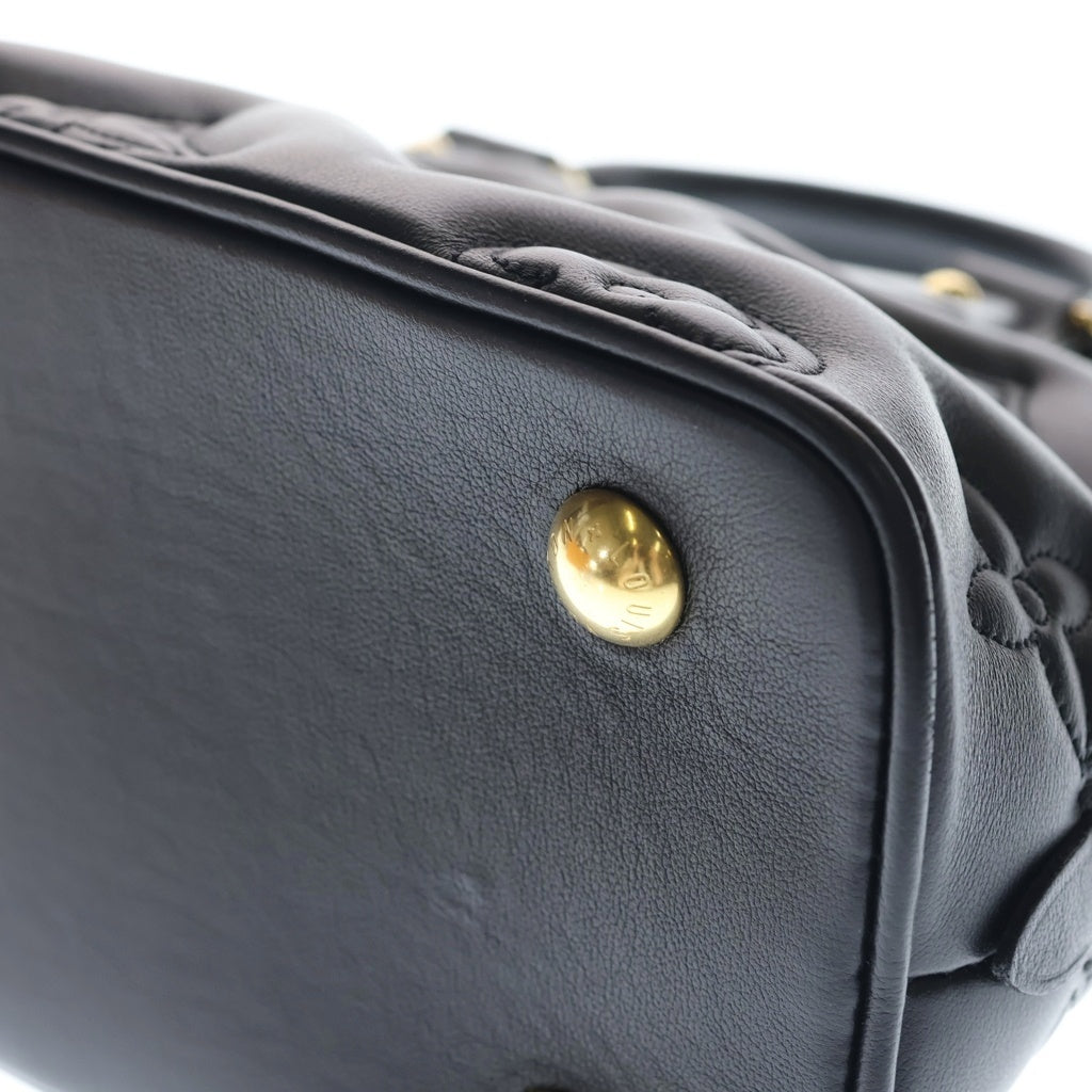 LOUIS VUITTON(ルイヴィトン) バブルグラム アルマ ソフトBB レザー 2WAY ハンド ショルダーバッグ ゴールド金具 ブラック M59793 レディース