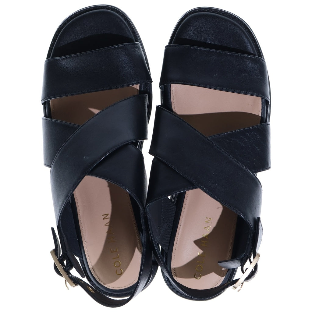 COLE HAAN(コール ハーン) オリジナルグランド プラットフォームソール レザーサンダル ブラック レディース