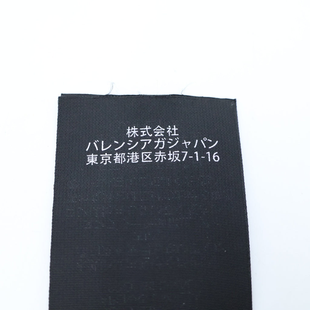 BALENCIAGA(バレンシアガ) ロゴ刺繍 コットン ベースボールキャップ 帽子 #L ブラック