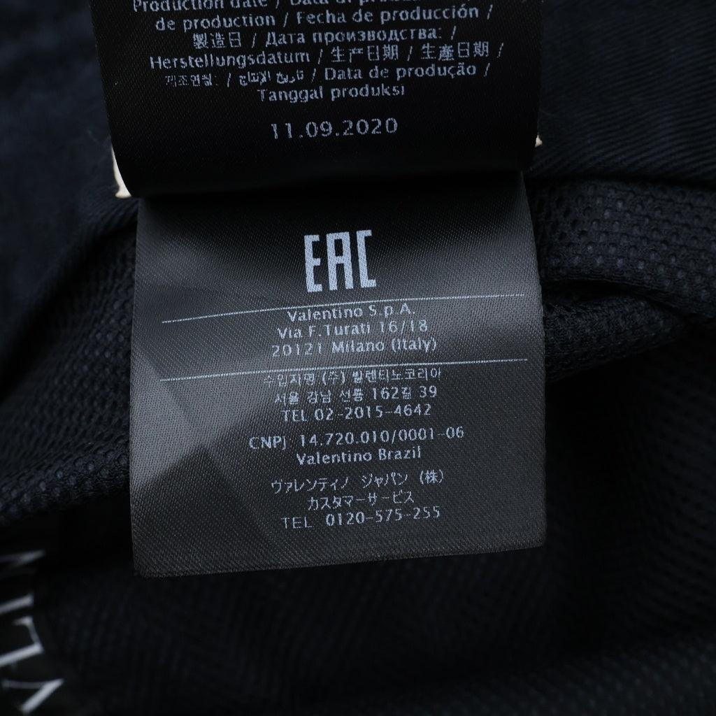 VALENTINO GARAVANI(ヴァレンチノガラヴァーニ) VLTN ロゴ バケットハット 帽子 コットン ブラック VY2HGA11UXI