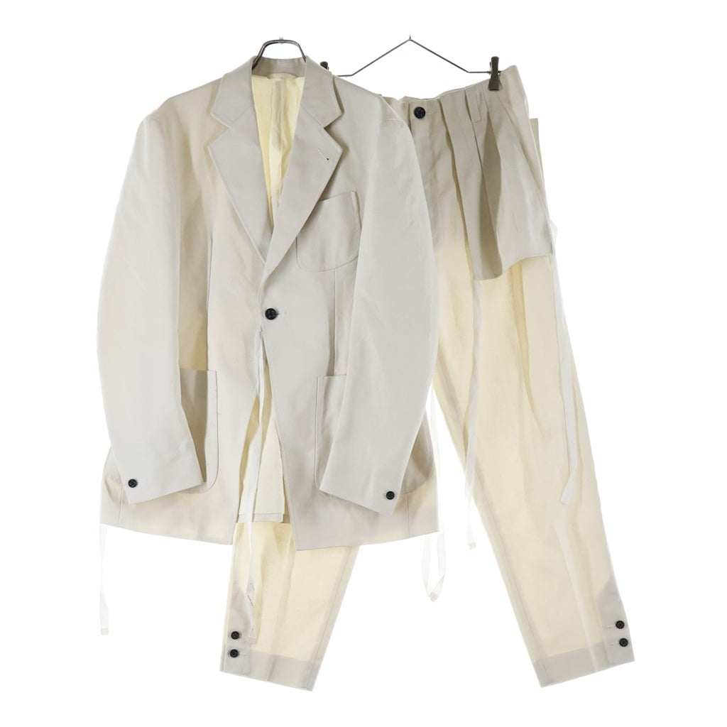 NO BRAND(ノーブランド) HOPSACK NEW JACKET ホップサック ニュー ジャケット ポリエステル×コットン テーラードジャケットトラウザーズパンツ セットアップ TC-107-A P-114