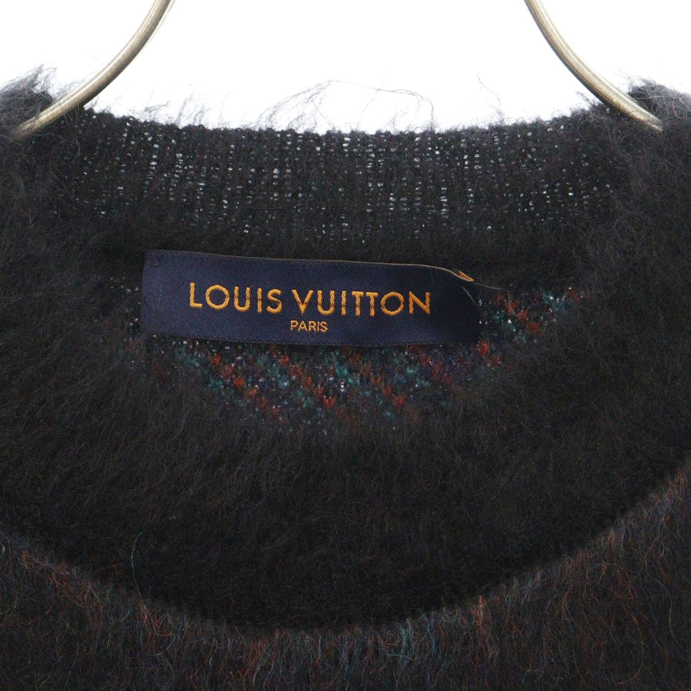 LOUIS VUITTON(ルイヴィトン) バタフライモチーフ モヘヤニット ブラック マーブル S RM231M NE5 HON11W