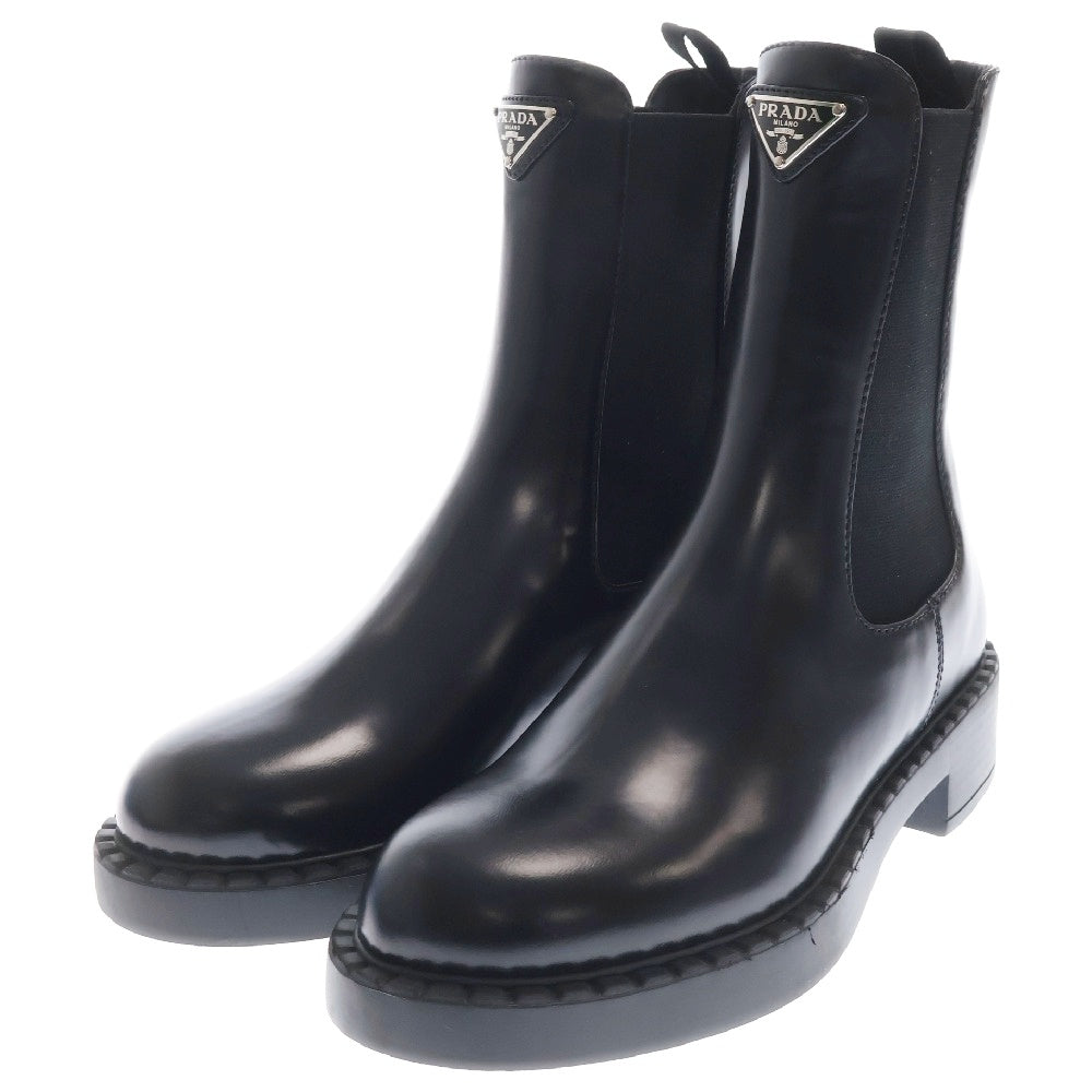 PRADA(プラダ) ブーツ レザー ブラック サイドゴア #36 1U251N