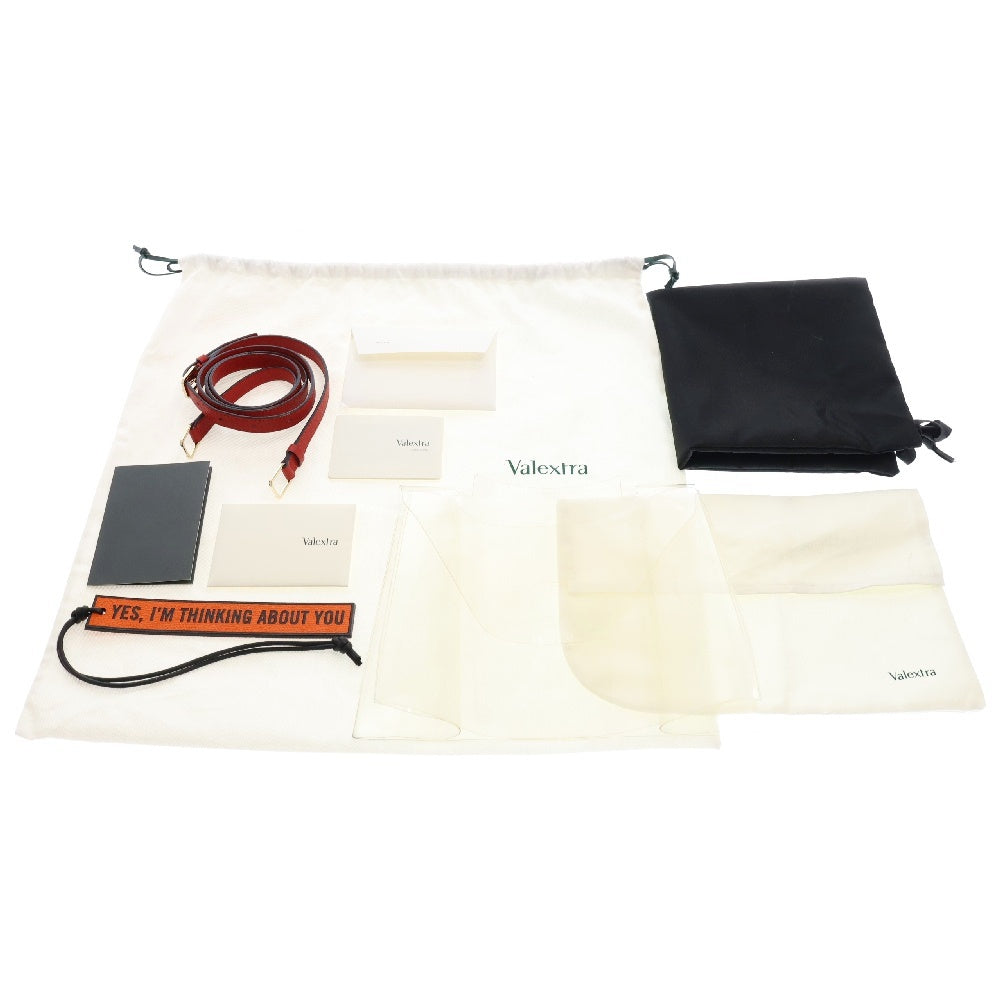 Valextra(ヴァレクストラ) ショルダーバッグ マイクロ イジィデ ミニ レッド レザー 2WAY ショルダーバッグ ハンドバッグ