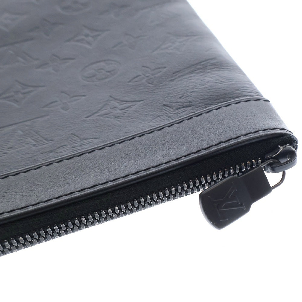 LOUIS VUITTON(ルイヴィトン) モノグラムシャドウ ポシェットディスカバリーGM ノワール M62903 クラッチバッグ セカンドバッグ ブラック レザー