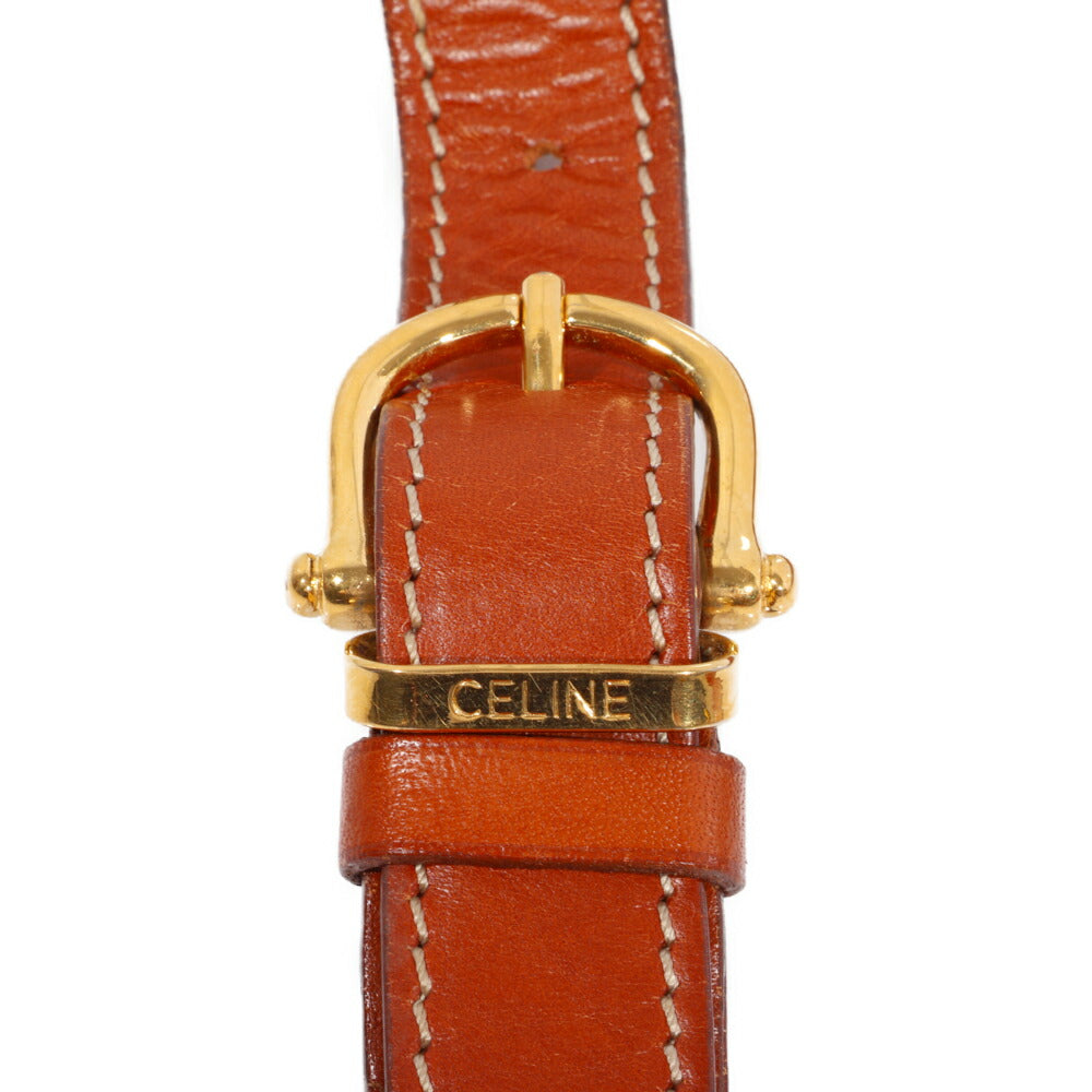 CELINE(セリーヌ) マカダム トリオンフ ショルダーバッグ ブラウン PVC 斜め掛け