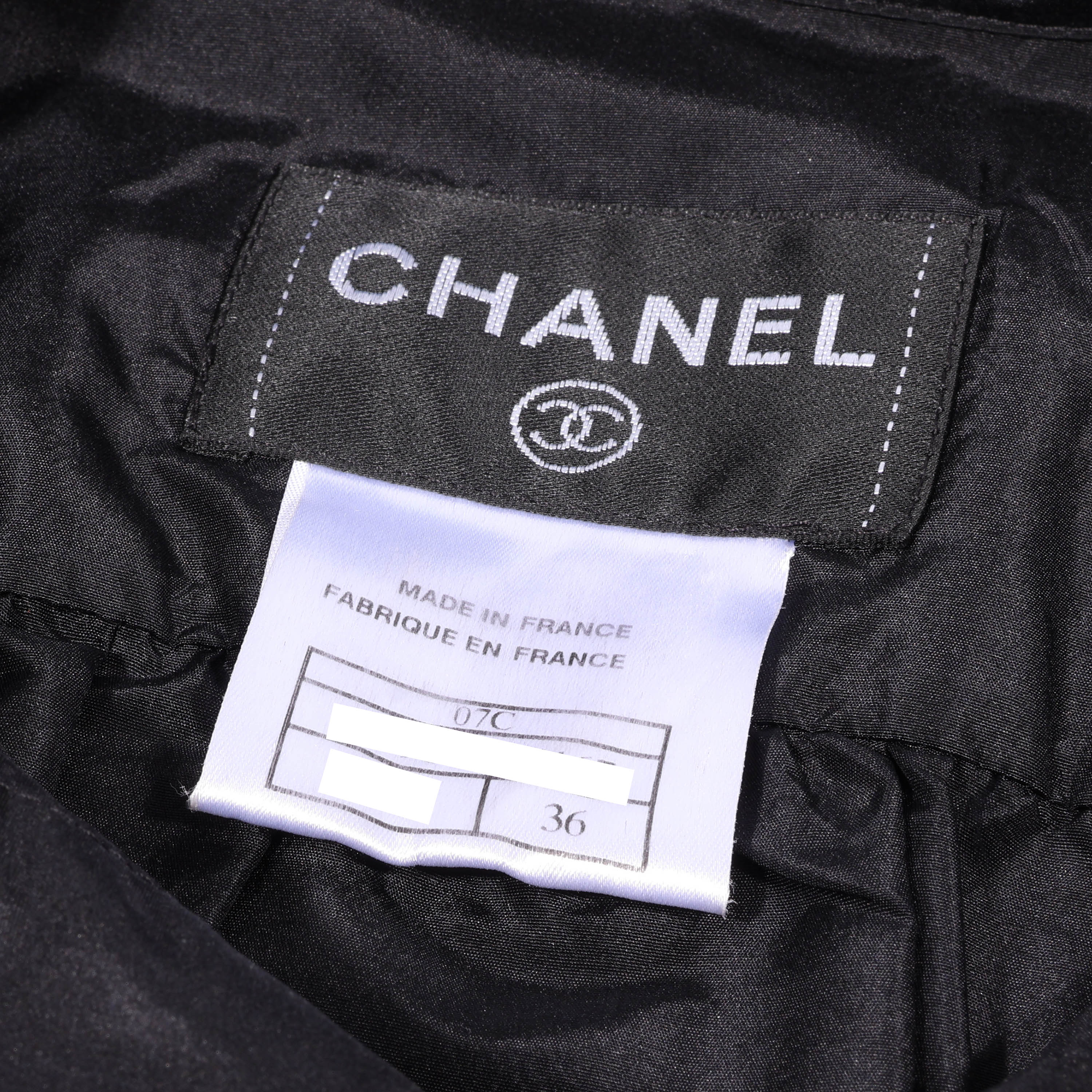 CHANEL(シャネル) ココマーク フリルブラウス P29987V14167 ブラック シルク スタンドカラー #36 長袖