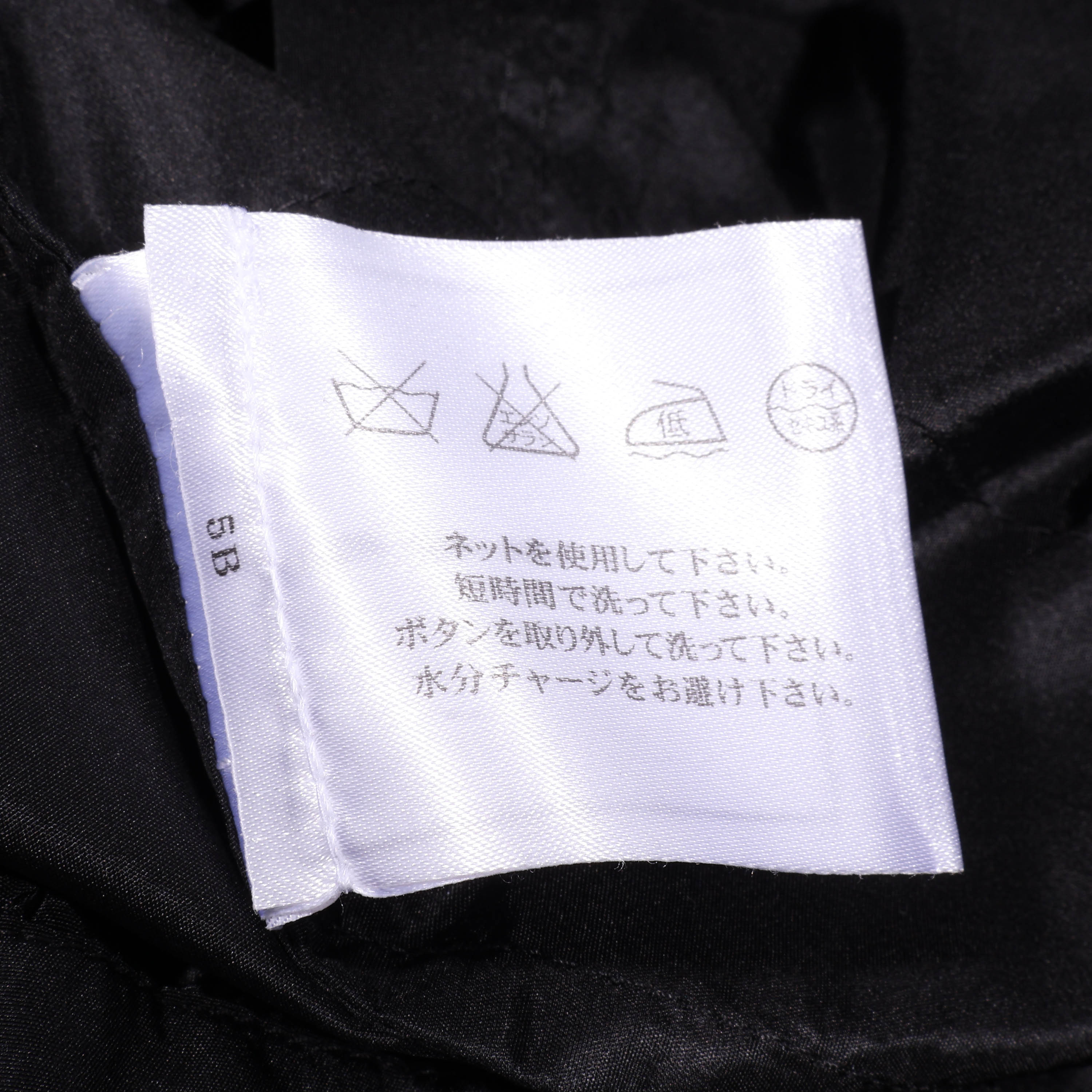 CHANEL(シャネル) ココマーク フリルブラウス P29987V14167 ブラック シルク スタンドカラー #36 長袖