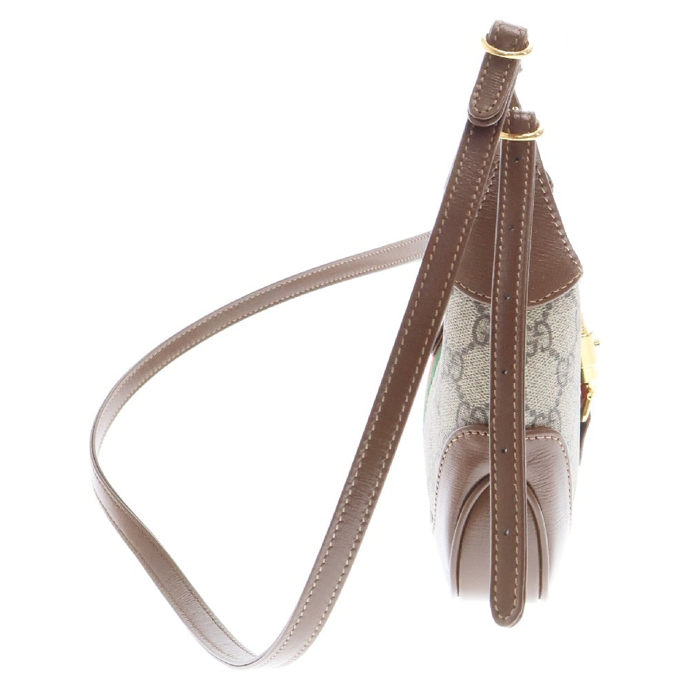 GUCCI(グッチ) 1961ジャッキー GGスプリーム ショルダーバッグ ベージュ ゴールド金具 637092