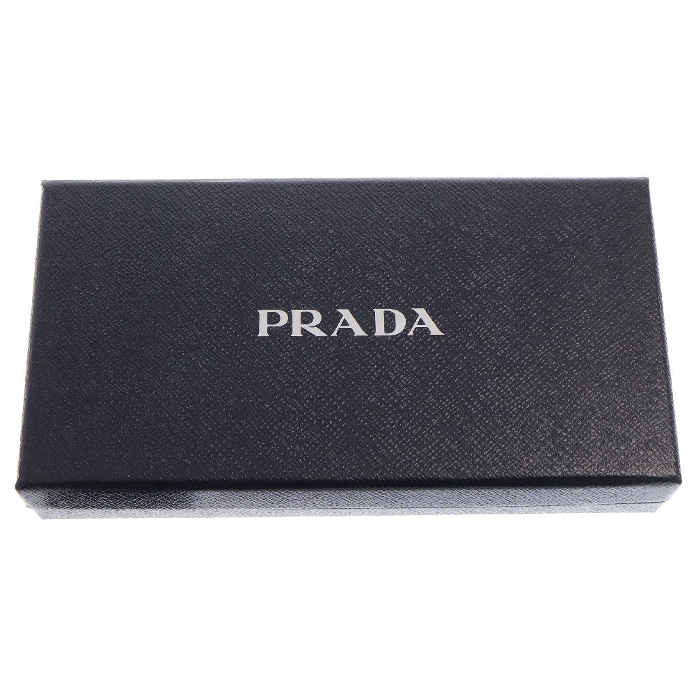 PRADA(プラダ) ラウンドファスナー 長財布 ブラック レザー サフィアーノ ロングウォレット ゴールド金具 ラウンドジップ 1ML506