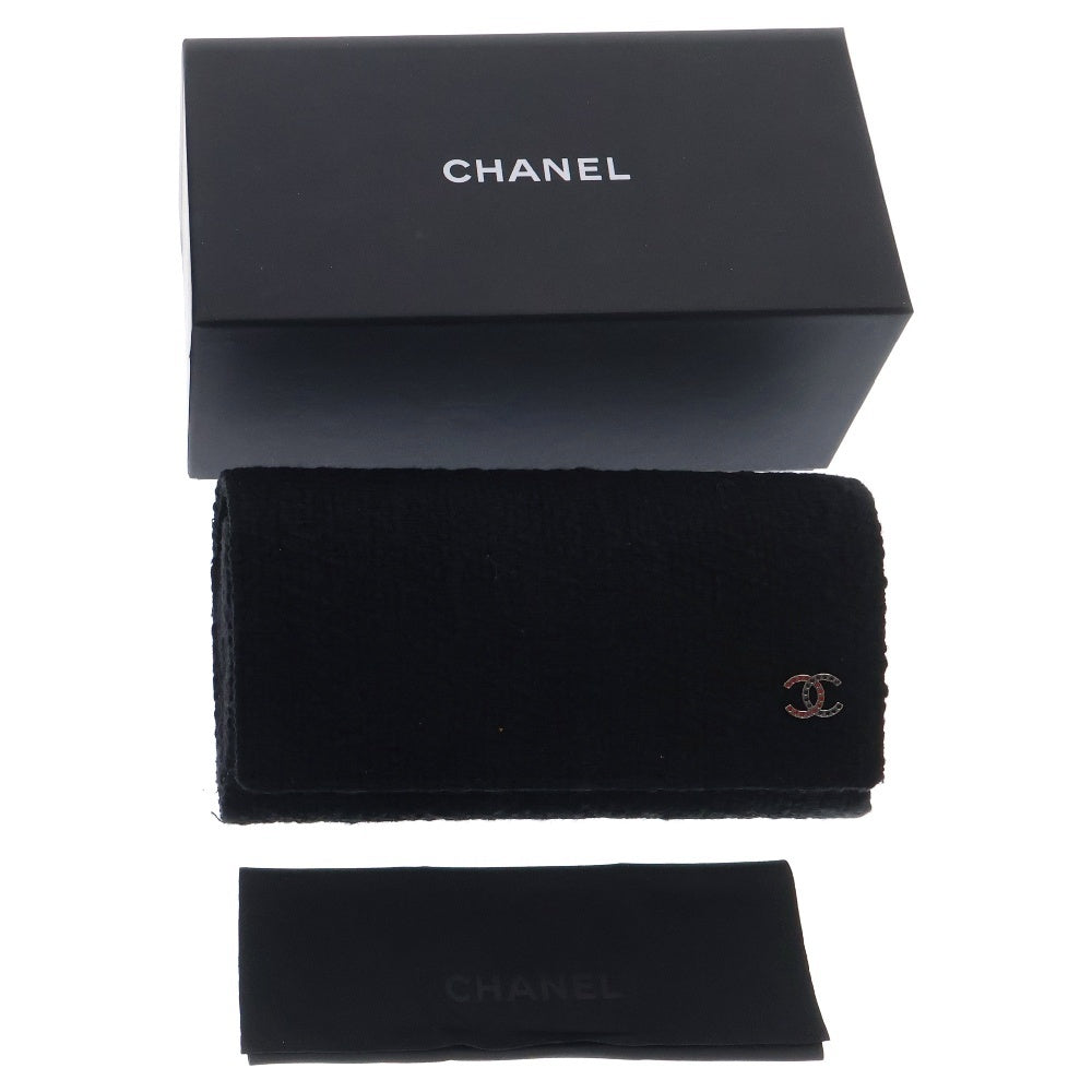 CHANEL(シャネル) スクエア シェイプ アイウェア サングラス ブラック アセテート×ツイード ココマーク 9148B 眼鏡