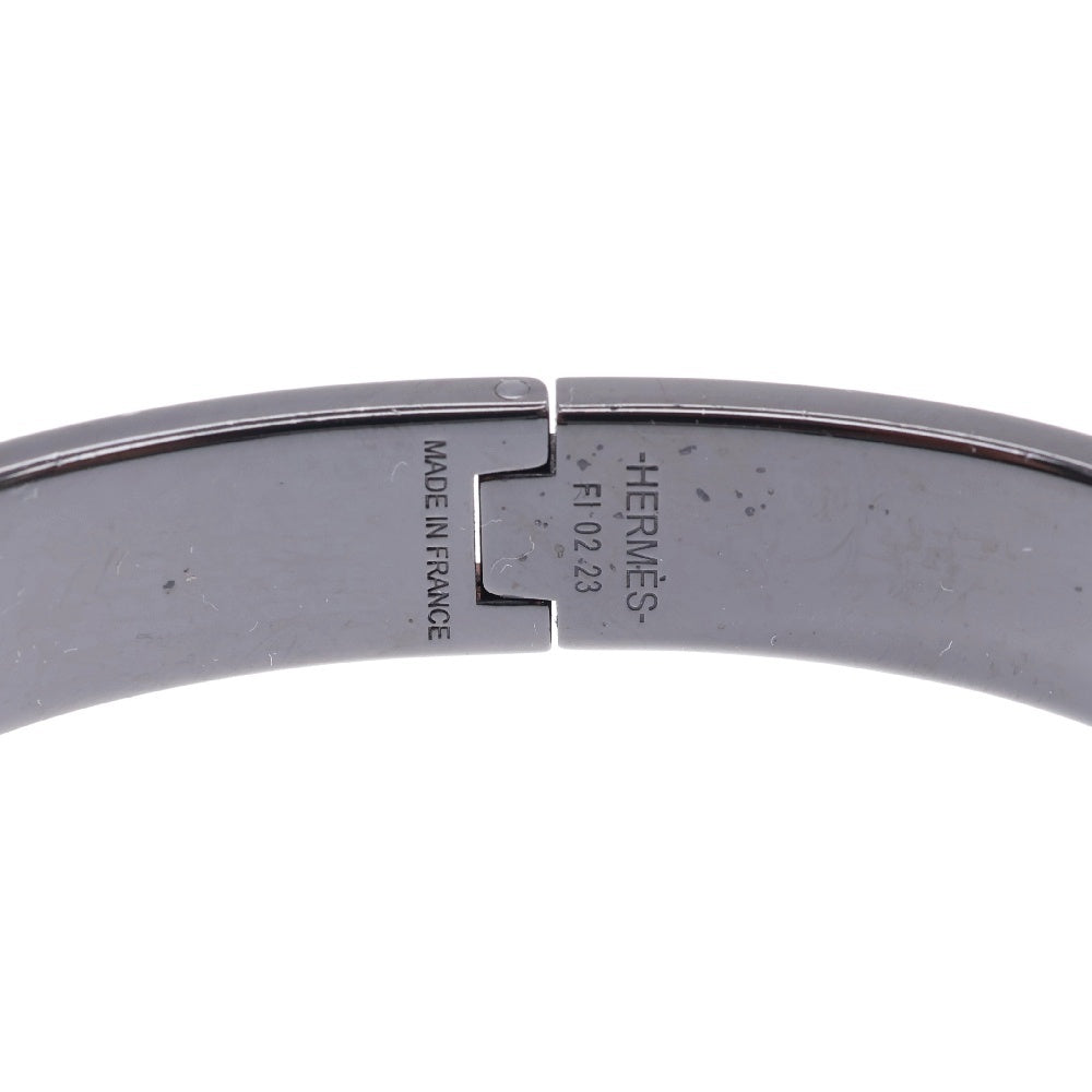 HERMES(エルメス) クリックH バングル ソーブラック メタル ブレスレット クリック クラック