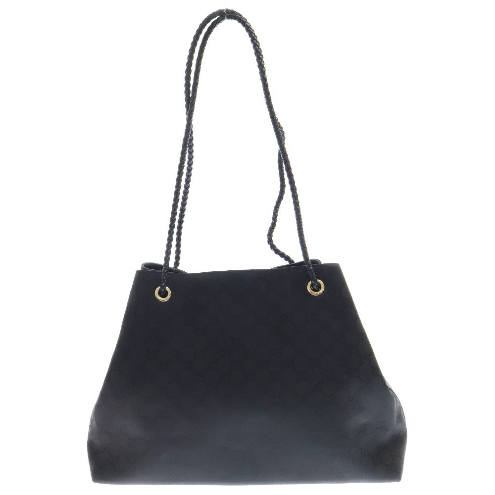GUCCI(グッチ) GG トートバッグ ブラック ナイロン 肩掛けバッグ ハンドバッグ アウトレット 419689