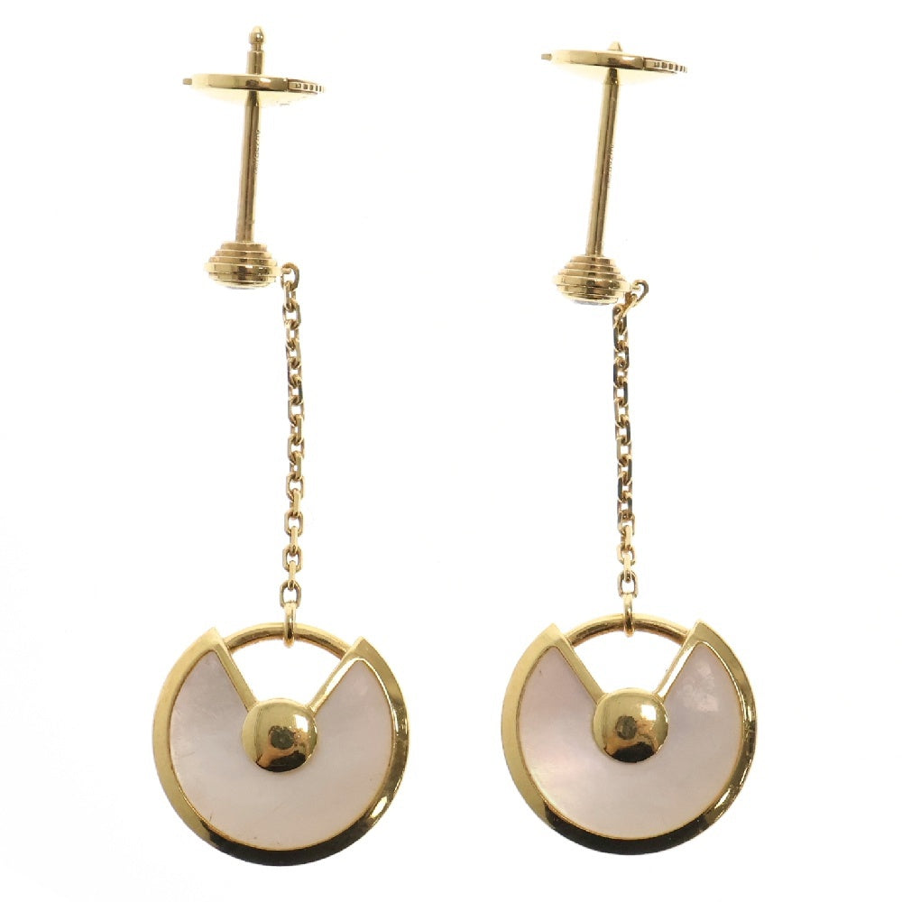 Cartier(カルティエ) アミュレット ドゥ カルティエ シェル ダイヤモンド ピアス K18YG CRB8301229 イエローゴールド アクセサリー ジュエリー