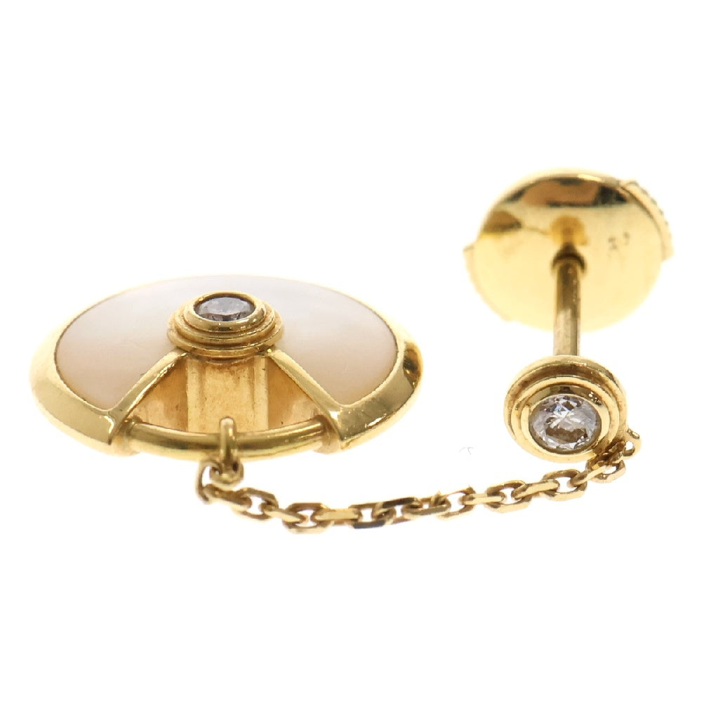 Cartier(カルティエ) アミュレット ドゥ カルティエ シェル ダイヤモンド ピアス K18YG CRB8301229 イエローゴールド アクセサリー ジュエリー