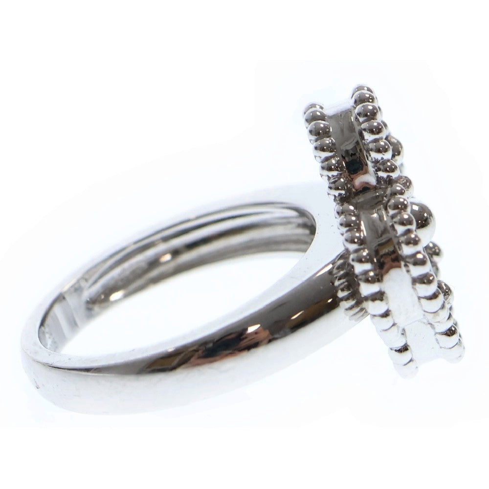 Van Cleef & Arpels(ヴァンクリーフアンドアーペル) ヴィンテージアルハンブラ ギョーシェ ギョシェ リング K18WG #46 VCARP9XI ホワイトゴールド 指輪 アクセサリー ジュエリー