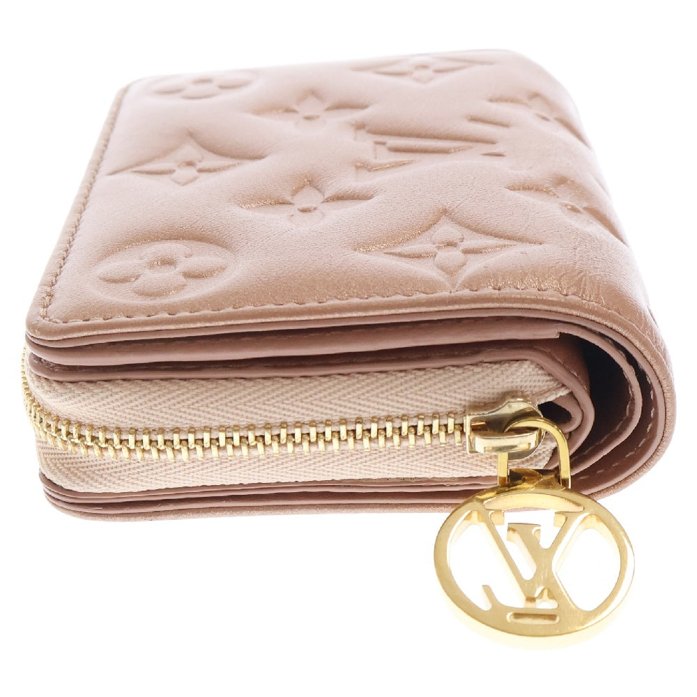 LOUIS VUITTON(ルイヴィトン) モノグラム ポルトフォイユルー ローズゴールド コインケース コンパクトウォレット 二つ折り財布 ピンク M81996 RFID