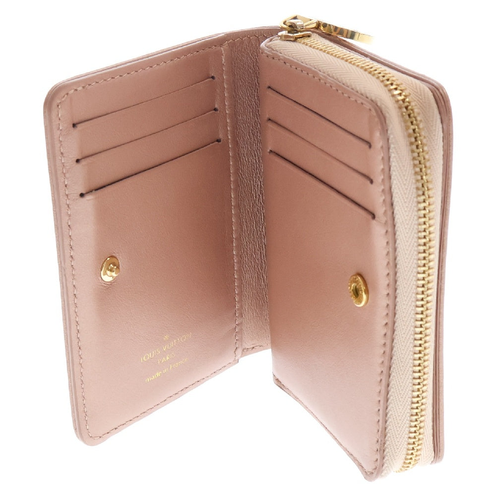 LOUIS VUITTON(ルイヴィトン) モノグラム ポルトフォイユルー ローズゴールド コインケース コンパクトウォレット 二つ折り財布 ピンク M81996 RFID