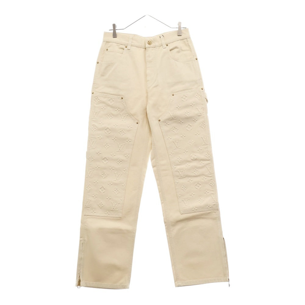 LOUIS VUITTON(ルイヴィトン) 23SS モノグラム カーペンターロングパンツ ホワイト M231Q TZ0 HOD45W