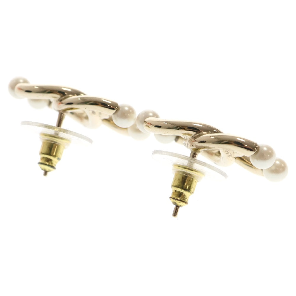 CHANEL(シャネル) ココマーク フェイクパール ラインストーンピアス ゴールド GP B21A アクセサリー