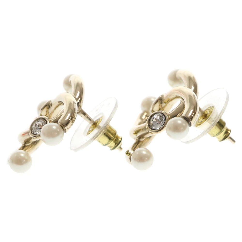 CHANEL(シャネル) ココマーク フェイクパール ラインストーンピアス ゴールド GP B21A アクセサリー
