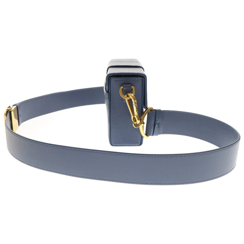 Christian Dior(クリスチャンディオール) モンテーニュ30 ショルダーバッグ ネイビー レザー ゴールド金具 斜め掛けバッグ