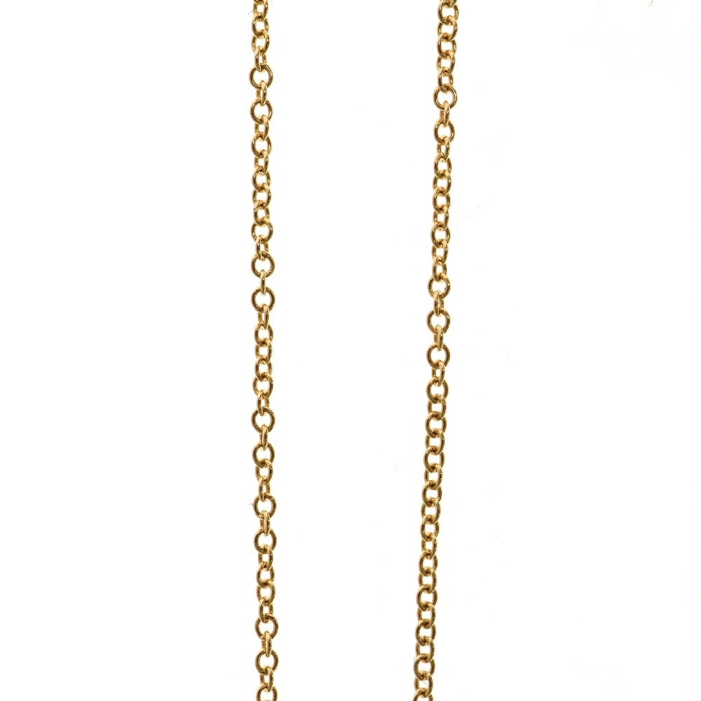 TIFFANY & Co.(ティファニー) オーバルキーネックレス K18YG イエローゴールド ペンダントアクセサリー ジュエリー