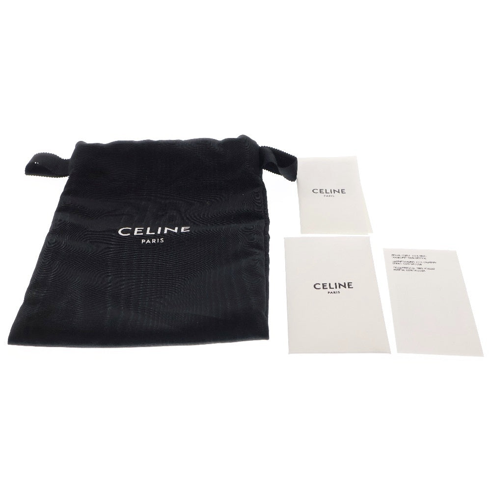 CELINE(セリーヌ) トリオンフ コンパクトウォレット ピンク レザー 三つ折り財布 コインケース ゴールド金具
