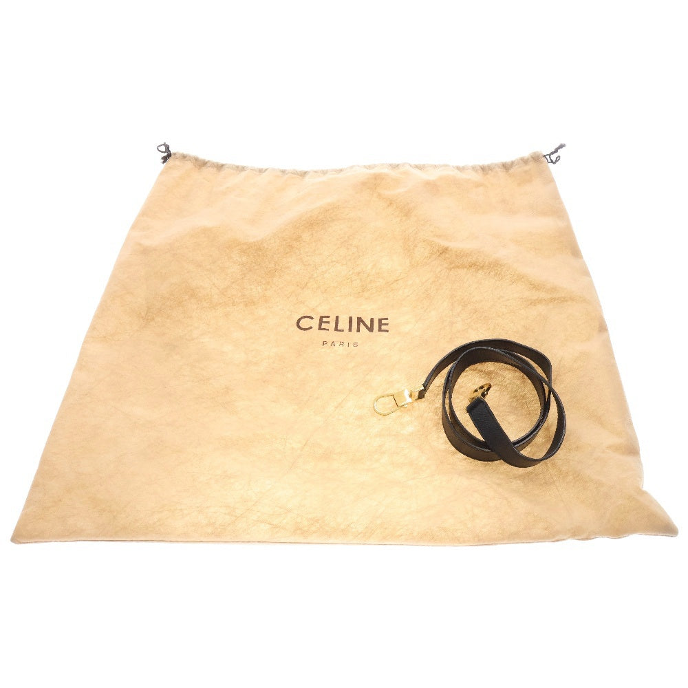 CELINE(セリーヌ) 2wayバッグ ショルダーバッグ ハンドバッグ ブラック ゴールド金具 レザー ヴィンテージ