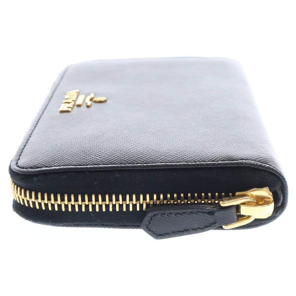 PRADA(プラダ) サフィアーノコンパクトジップウォレット 財布 ブラック 1M1157