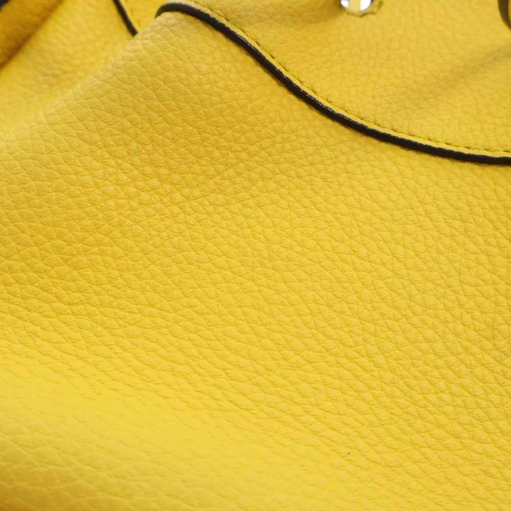 LOEWE(ロエベ) ハンモックミニ ドローストリング イエロー レザー 2wayバッグ ショルダーバッグ ハンドバッグ