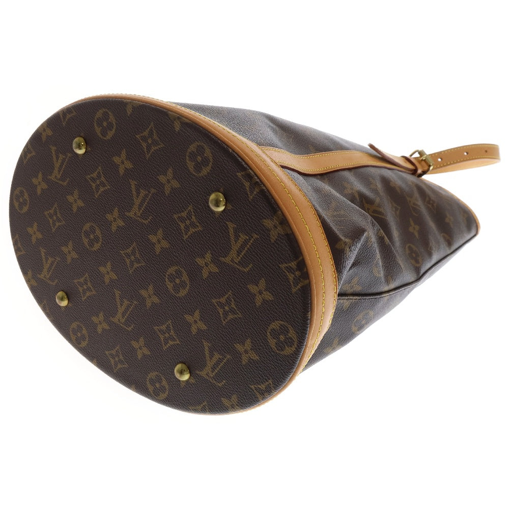 LOUIS VUITTON(ルイヴィトン) モノグラム バケットGM ハンドバッグ ブラウン PVCレザー M42236