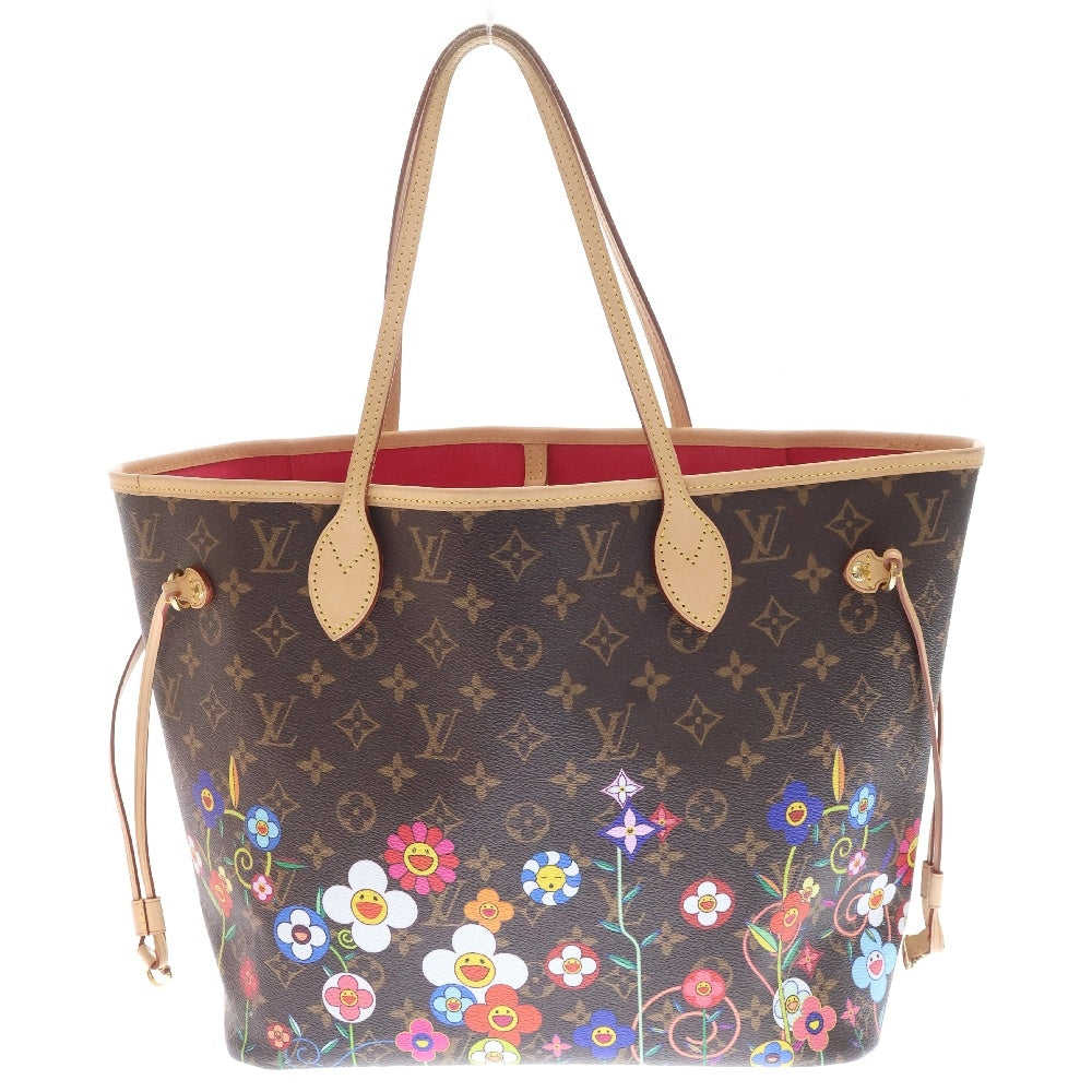 LOUIS VUITTON(ルイヴィトン) モノグラム LV×TM ネヴァーフルMM トートバッグ ブラウン PVCレザー ゴールド金具 M13271