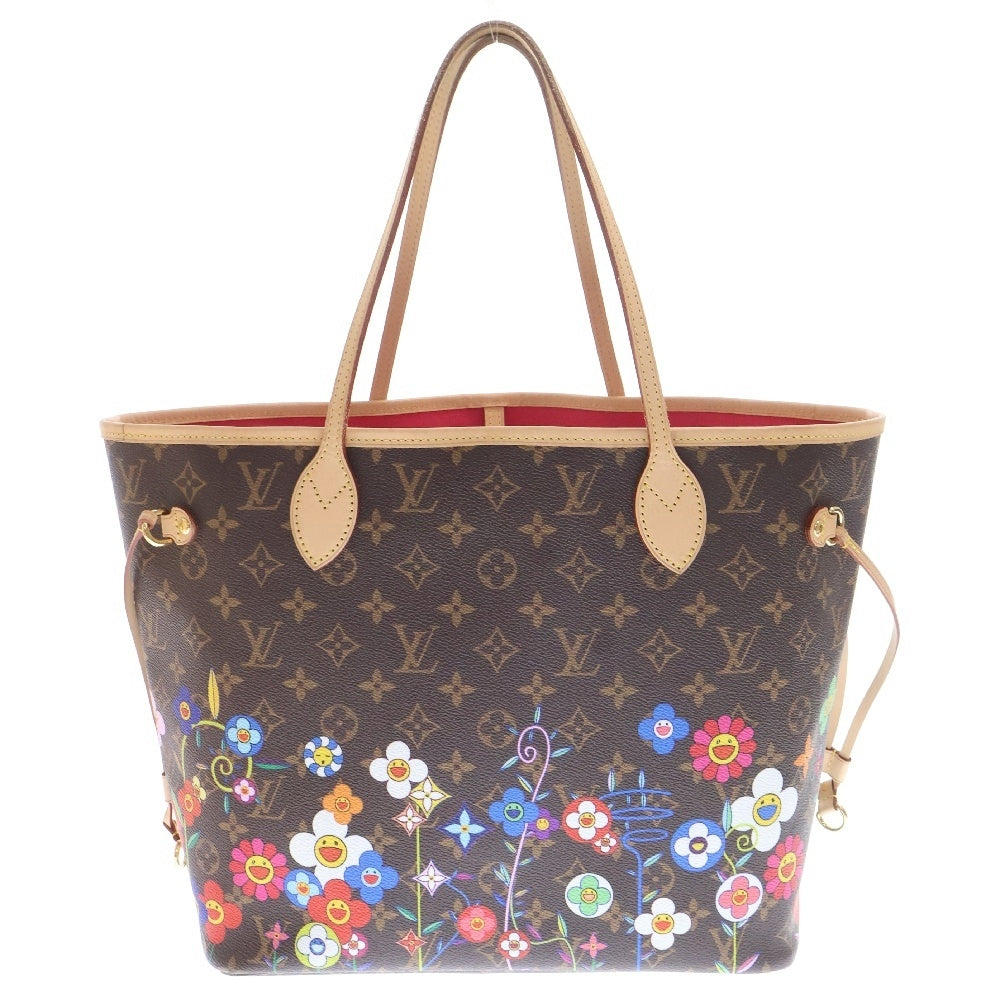 LOUIS VUITTON(ルイヴィトン) モノグラム LV×TM ネヴァーフルMM トートバッグ ブラウン PVCレザー ゴールド金具 M13271