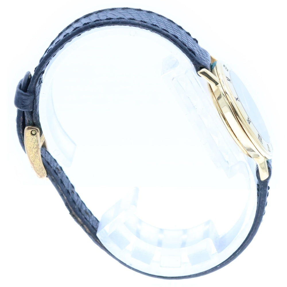 GUCCI(グッチ) 3000L ラウンド腕時計 黒文字盤 SS QZ ステンレス クォーツ レディース