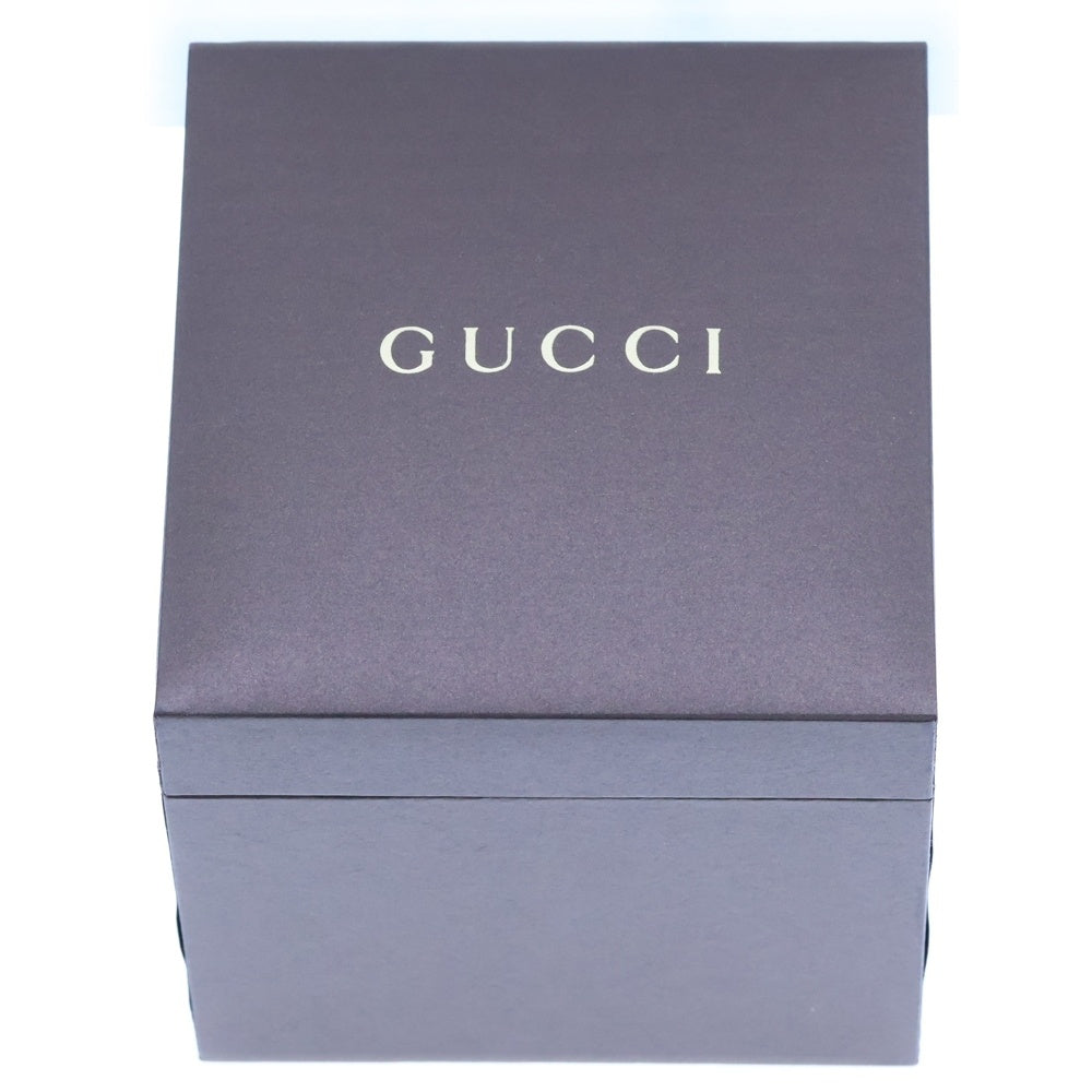 GUCCI(グッチ) 3000L ラウンド腕時計 黒文字盤 SS QZ ステンレス クォーツ レディース