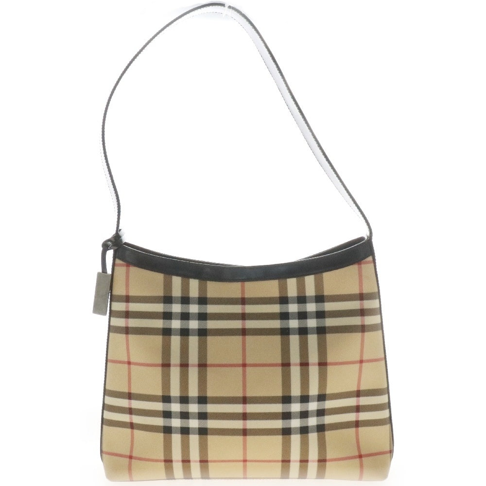 BURBERRY LONDON(バーバリーロンドン) ワンショルダーバッグ ノバチェック ベージュ PVCレザー