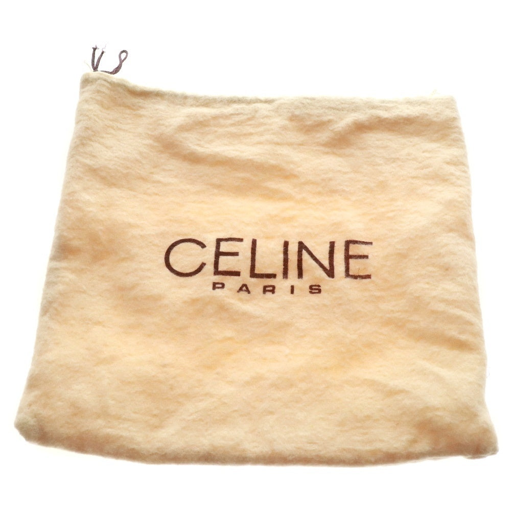 CELINE(セリーヌ) ダブルフラップ トップハンドル ハンドバッグ レッド レザー