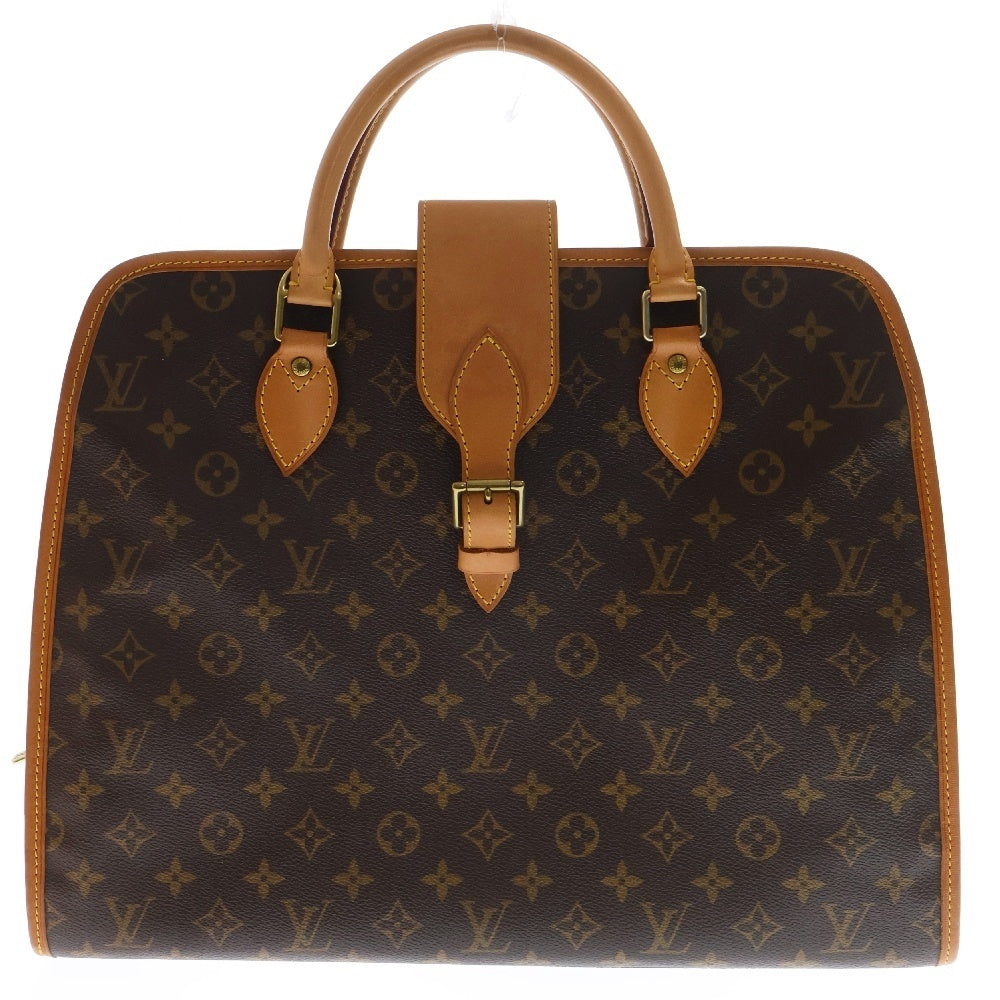 LOUIS VUITTON(ルイヴィトン) モノグラム リヴォリ ハンドバッグ ブリーフケース レザー×PVC ブラウン ゴールド金具 M53380