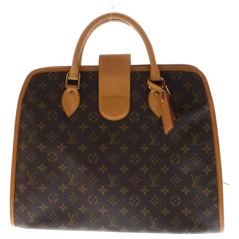LOUIS VUITTON(ルイヴィトン) モノグラム リヴォリ ハンドバッグ ブリーフケース レザー×PVC ブラウン ゴールド金具 M53380
