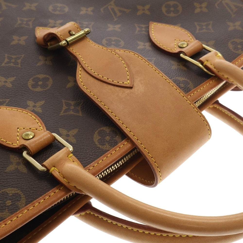 LOUIS VUITTON(ルイヴィトン) モノグラム リヴォリ ハンドバッグ ブリーフケース レザー×PVC ブラウン ゴールド金具 M53380