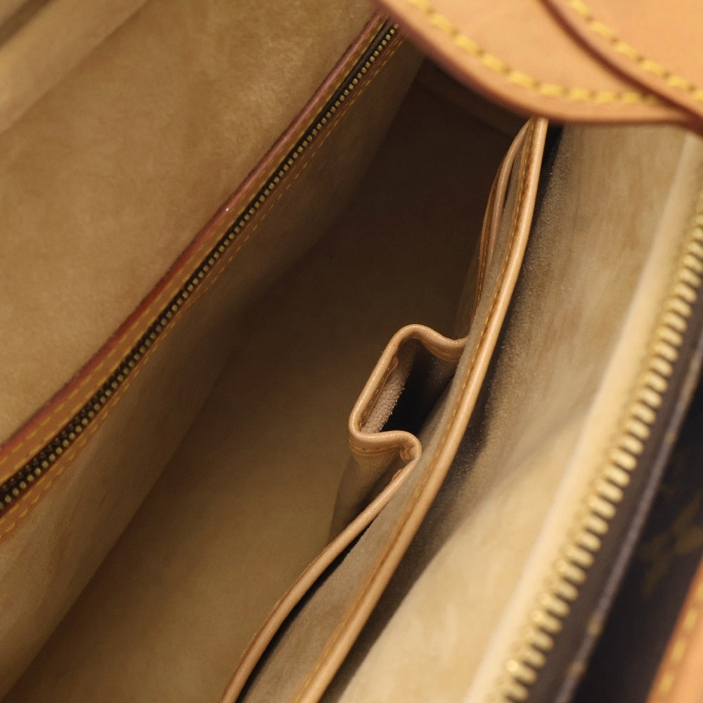 LOUIS VUITTON(ルイヴィトン) モノグラム リヴォリ ハンドバッグ ブリーフケース レザー×PVC ブラウン ゴールド金具 M53380
