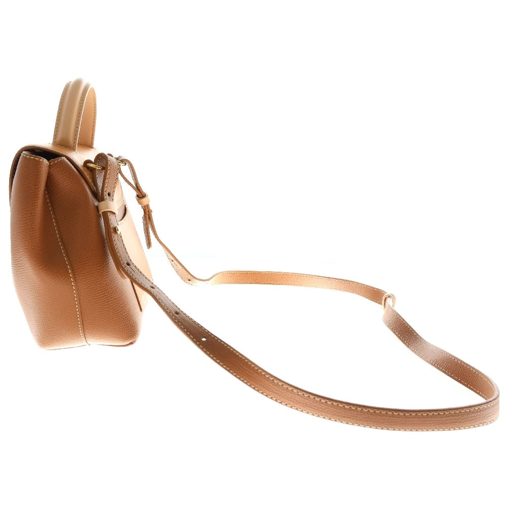 POLENE(ポレーヌ) Numero Un Nano ヌメロ ショルダーバッグ ブラウン レザー 2wayバッグ