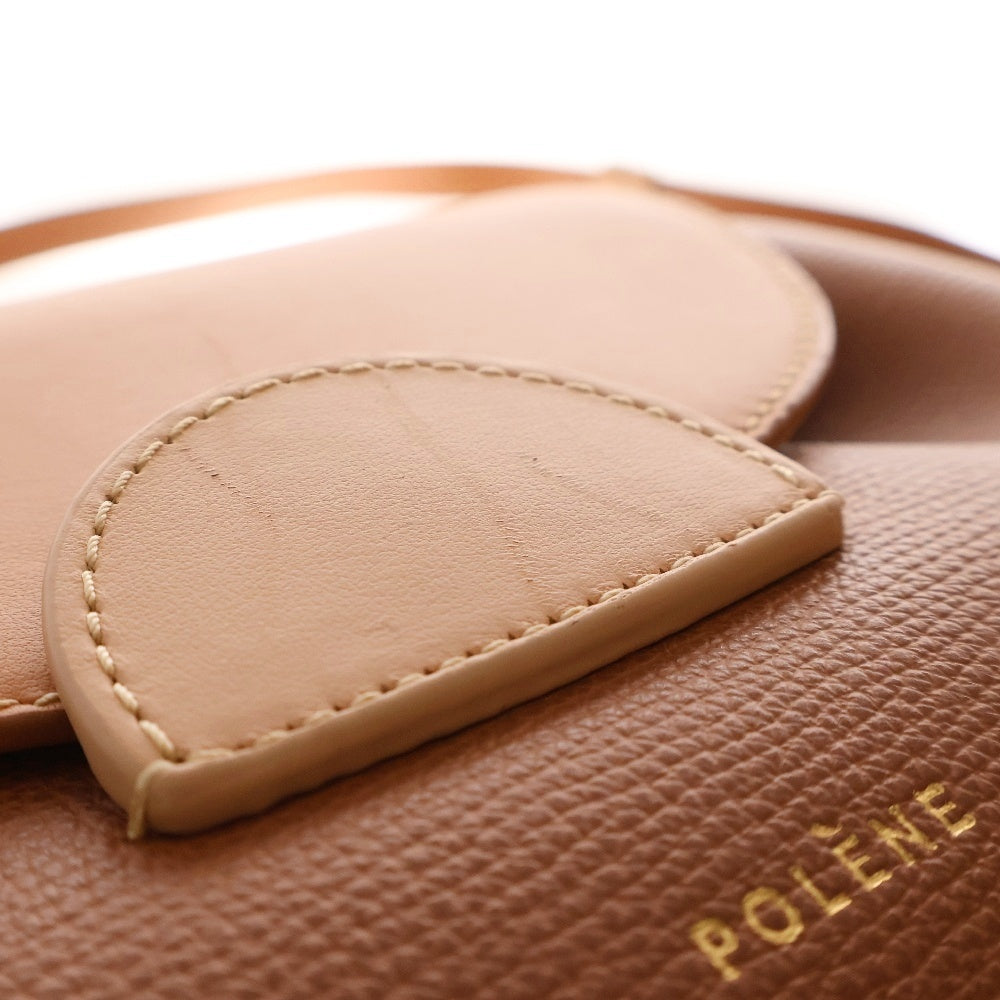 POLENE(ポレーヌ) Numero Un Nano ヌメロ ショルダーバッグ ブラウン レザー 2wayバッグ