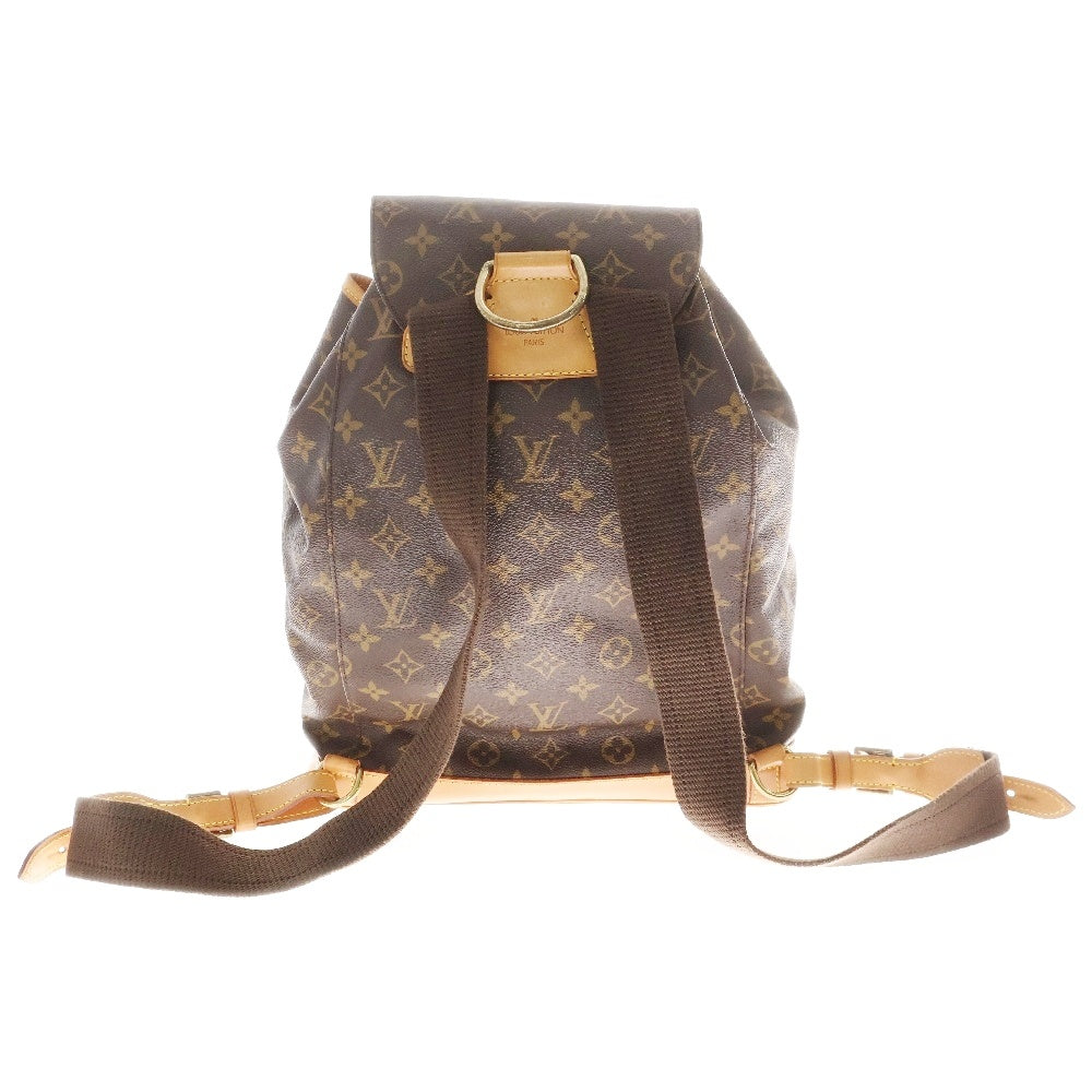LOUIS VUITTON(ルイヴィトン) モノグラム モンスリMM レザー バックパック リュック ブラウン レディース M51136
