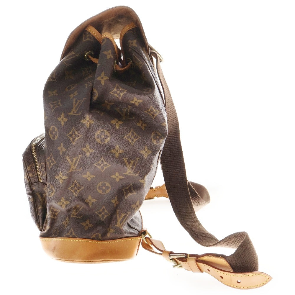 LOUIS VUITTON(ルイヴィトン) モノグラム モンスリMM レザー バックパック リュック ブラウン レディース M51136