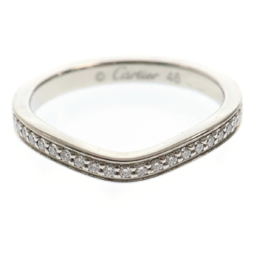 Cartier(カルティエ) バレリーナ ハーフエタニティリング ダイヤモンド Pt950 プラチナ 指輪 アクセサリー ジュエリー