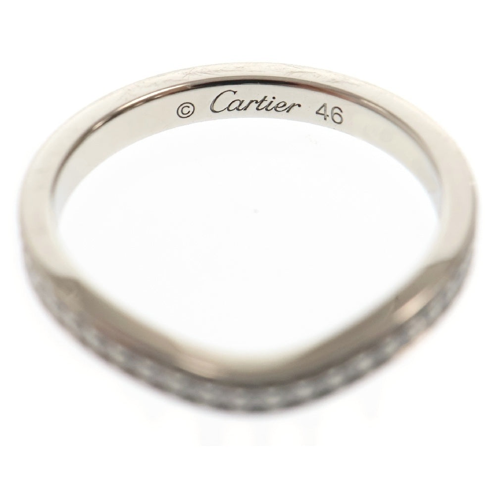 Cartier(カルティエ) バレリーナ ハーフエタニティリング ダイヤモンド Pt950 プラチナ 指輪 アクセサリー ジュエリー