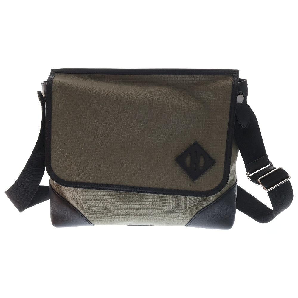 HERMES(エルメス) メッセンジャー オールバック カーキ トワルビヴァーク×ヴォースイフト シルバー金具 B刻印 ショルダーバッグ