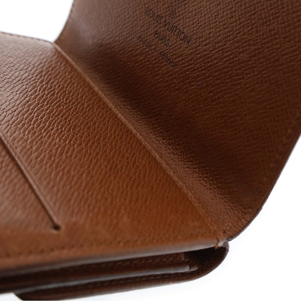 LOUIS VUITTON(ルイヴィトン) モノグラム ポルトフォイユエリーズ レザー2つ折り財布 ブラウン M61654
